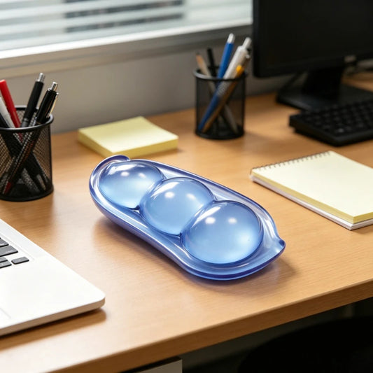 1pc Silicone Holland Bean Mouse Pad Transparent Wrist Support Cool Hand Pillow Office and Home Games Peaceful Pleasures Health and Wellness