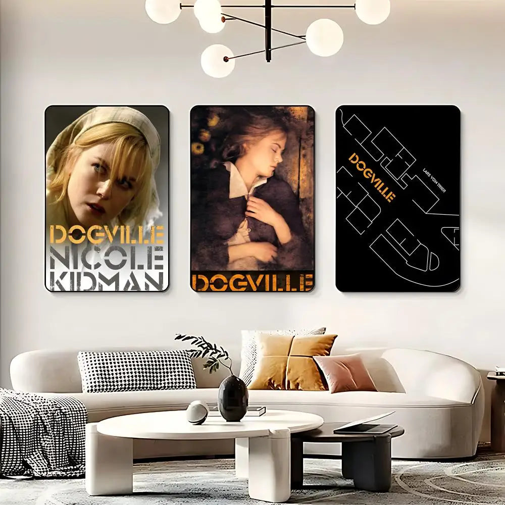 Dogville Movie Poster HD Self-Adhesive Waterproof Wall Art Movie Wall Poster Peaceful Pleasures Health and Wellness
