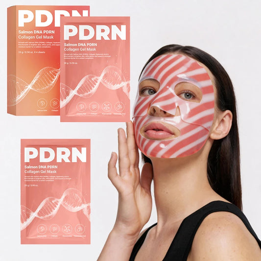 Pdrn Salmon Collagen Mask Hydrating Repair Face Mask Deep Moisturize Revitalizing Sheet Mask Glow-boosting Nourishing Skin Care Peaceful Pleasures Health and Wellness