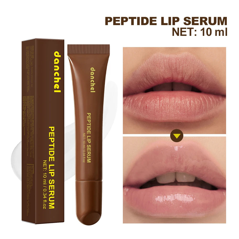 Peptide Lip Serum Instant Hydration Deep Nourishment Anti-Oxidation Smooth Fine Lines Plumping High Gloss Glass Lip Makeup Peaceful Pleasures Health and Wellness