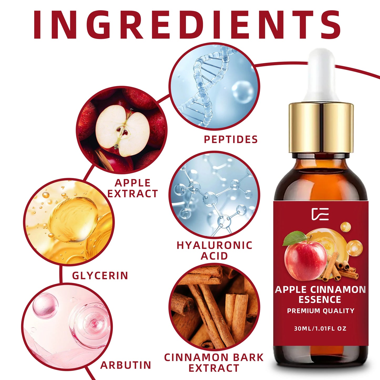 Veérenae Apple Cinnamon Hydrating Firming Face Essence