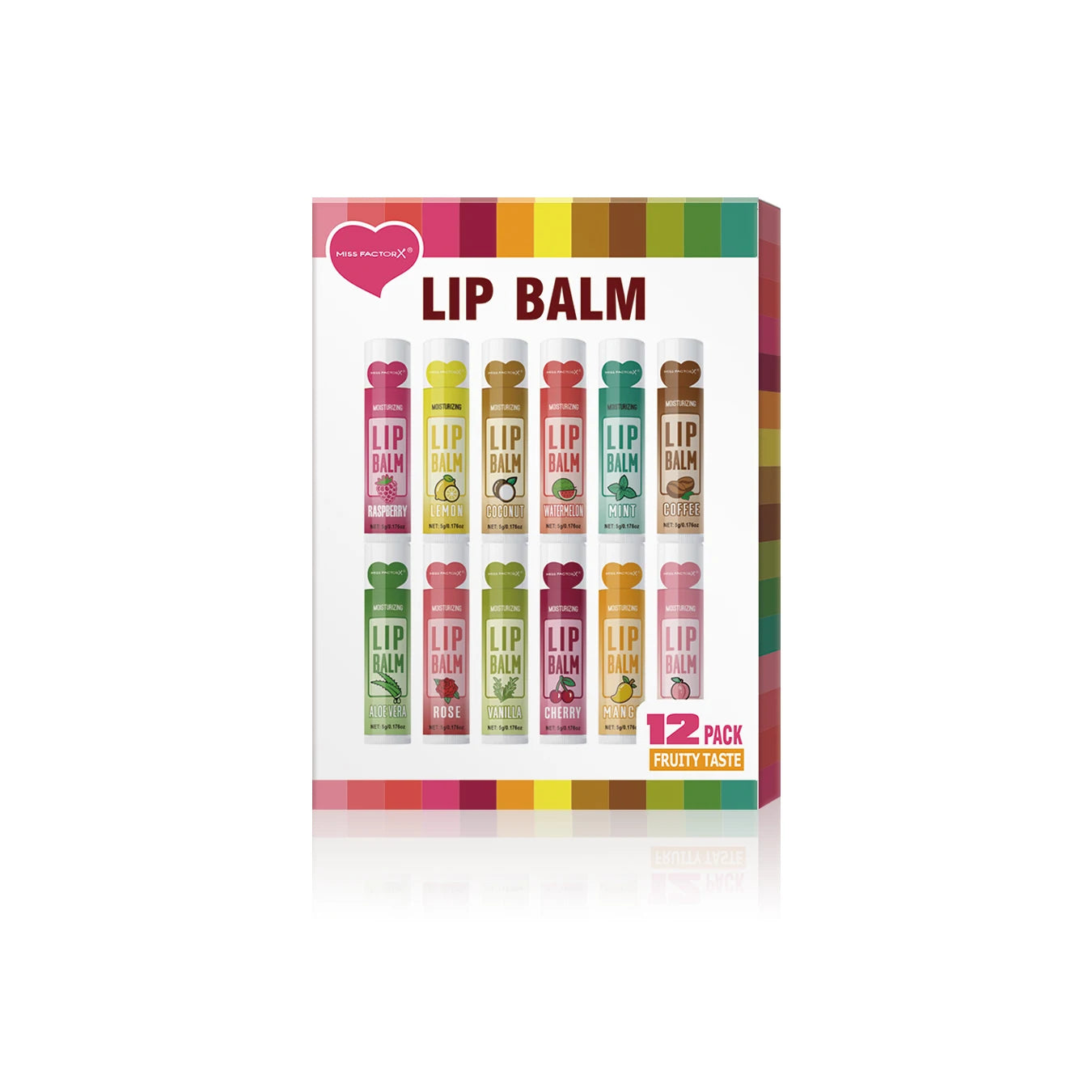 12 PCS/gift lip balm set 5g Deep Moisturizing and long-lasting moisturizing exfoliating to create hydrated lips Peaceful Pleasures Health and Wellness 12 PCS lip balm set
