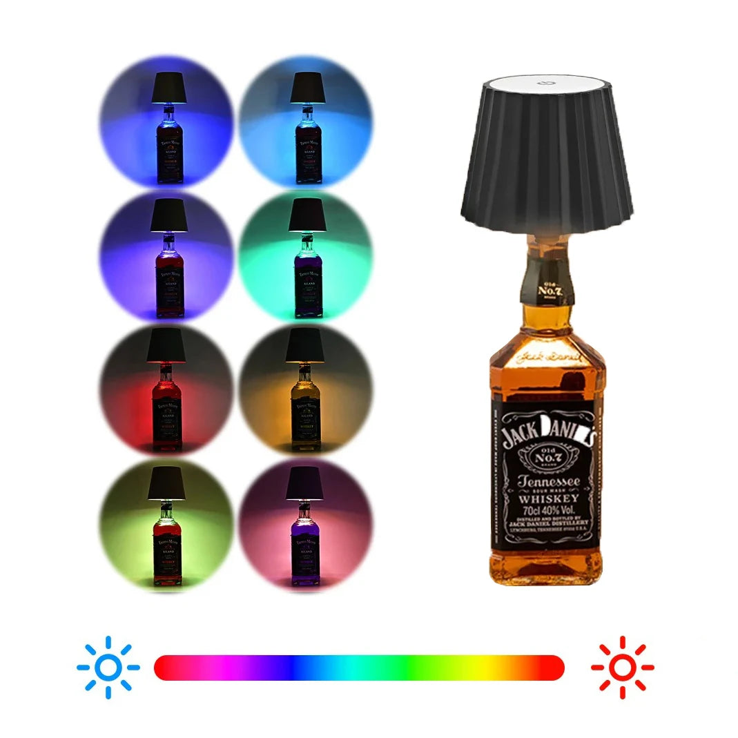 RGB Wireless Table Lamp For Wine Bottles LED Bottle Light For Outdoor Use Touch Control Ideal For Restaurant Bars Festival Party Peaceful Pleasures Health and Wellness