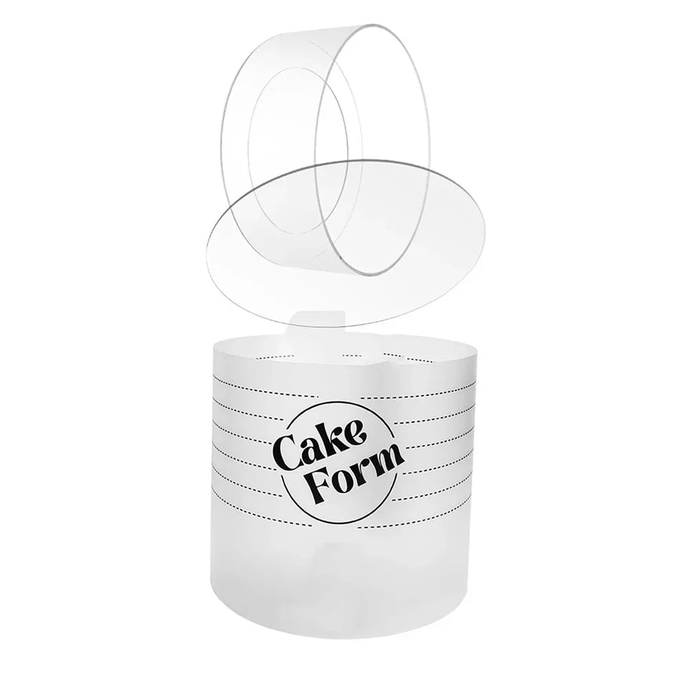 Round Adjustable Cake Ring Mold Retractable Fondant Tools Mousse Cake Ring Acrylic Circle Baking Ring DIY Mousse Cake Form Peaceful Pleasures Health and Wellness