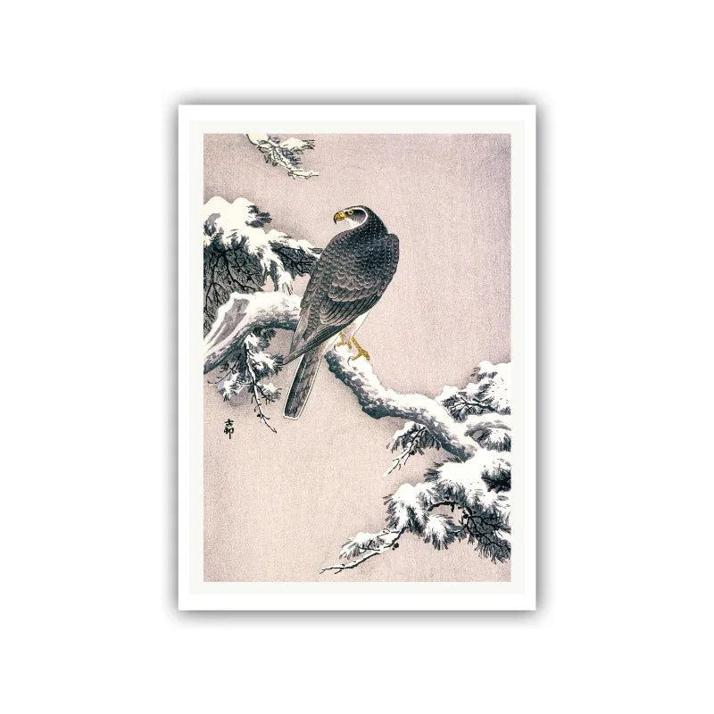 Ohara Koson Japanese Ukiyo Poster Vintage Goldfish Lotus Owl Peacock Geisha Canvas Painting Wall Art for Living Room Home Dec Peaceful Pleasures Health and Wellness 11 40x50cm Unframed