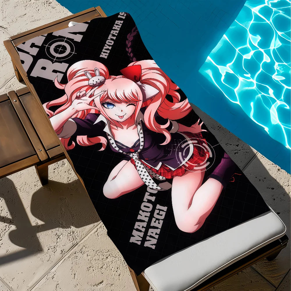 Danganronpa Anime Quick-Dry Beach Towel | Soft Microfiber Anime Beach Towel Peaceful Pleasures Health and Wellness z1 STJ70x140CM