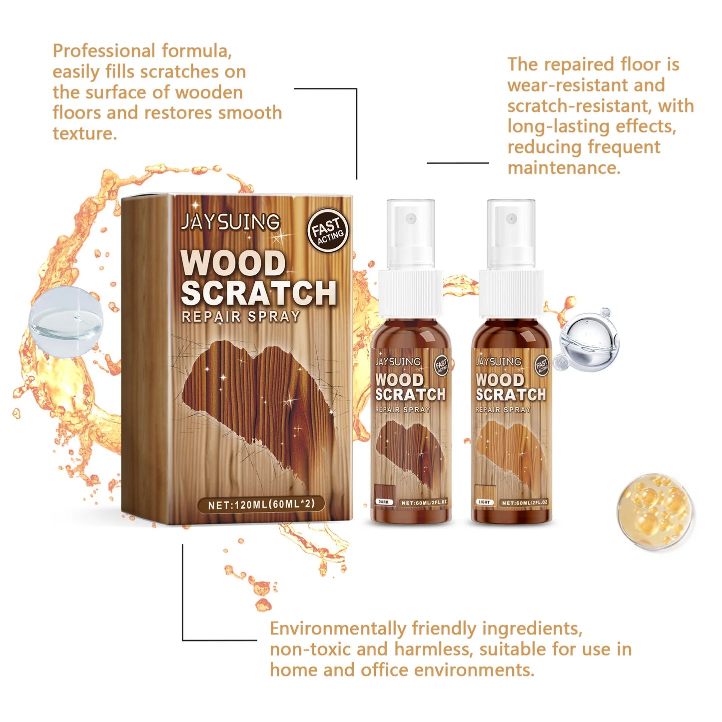 Wood Floor Scratch Repair Kit – Laminate, Hardwood & Bamboo