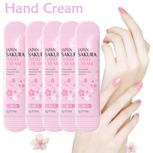LAIKOU Sakura Hand Cream – Moisturizing & Brightening Travel Balm Peaceful Pleasures Health and Wellness