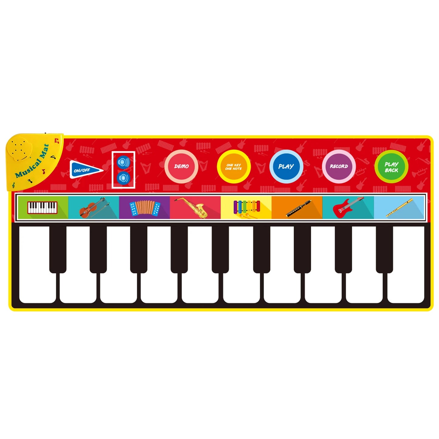 130 Music Playing Mat Instruments Voices Singing Play Game Carpet