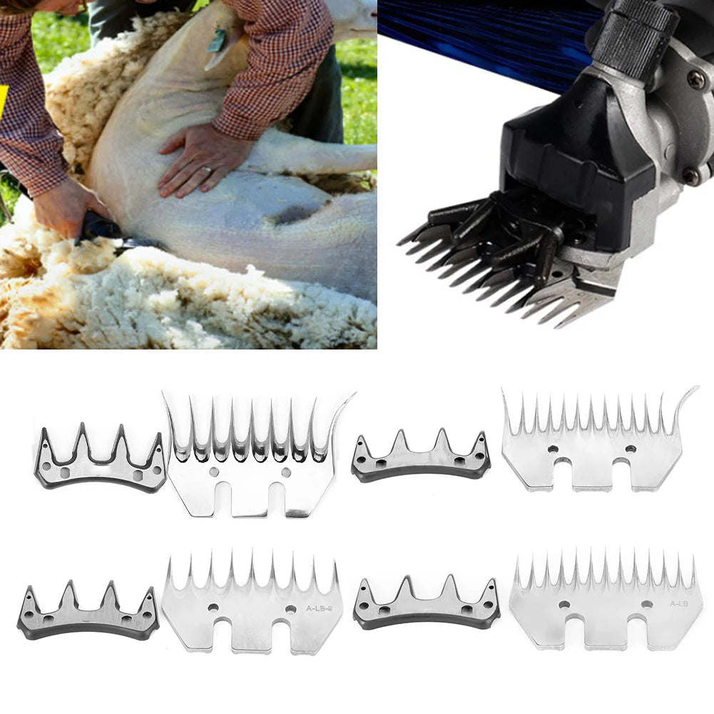 Goat Shear Blade Stainless Steel Sheep Clippers Blade High Hardness Cutting Shearing Cutter Replacement Shearing Cutting Blade Peaceful Pleasures Health and Wellness