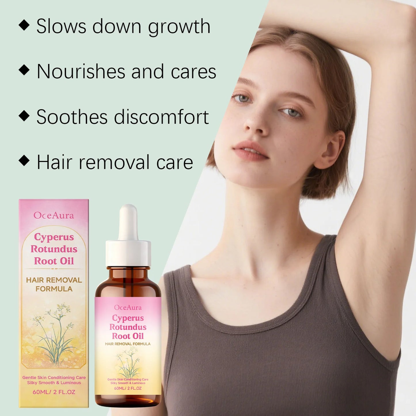 OceAura Cyperus Rotundus After-Shave Soothing Oil 60ml