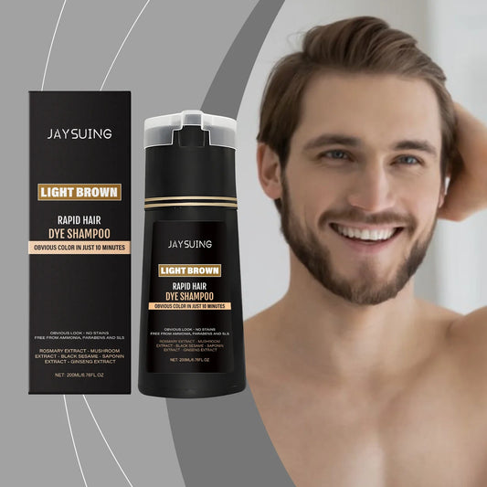 Jaysuing 3-in-1 Men's Hair Dye Shampoo – Gray Hair Coverage Hair Dye Shampoo Oasis Select
