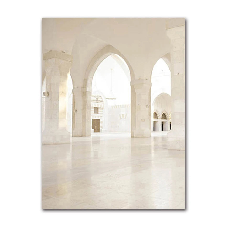 Islamic Mosque Morocco Door Canvas Wall Art | Bohemian Print