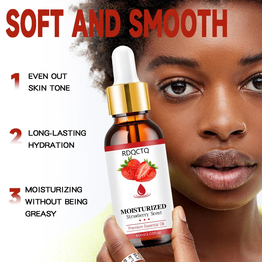 Strawberry Scented Body Massage Oil – Hydrating SPA Skin Care