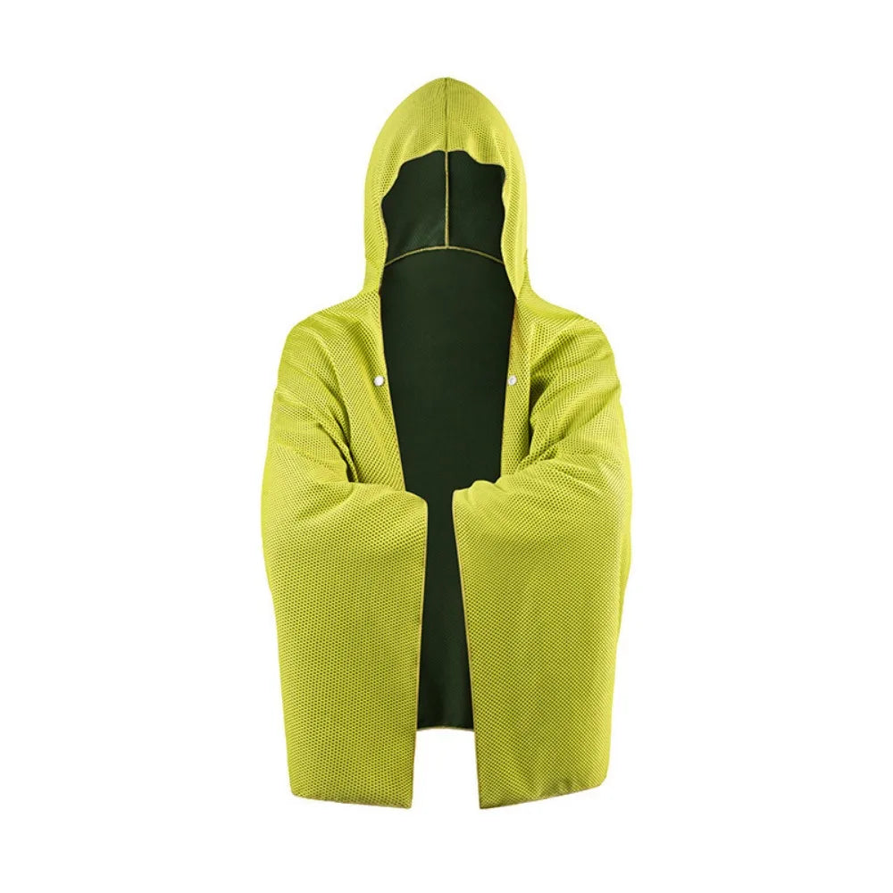 Beach Hooded Poncho Towel | Quick-Dry Microfiber Surf Wrap Beach Poncho Towel Peaceful Pleasures Health and Wellness Light Green
