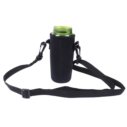 Insulated Cup Sleeve with Neck Rope Retractable Buckle Thick Thermal Cover for Glass Mug Coffee Tea Portable Drink Holder Peaceful Pleasures Health and Wellness