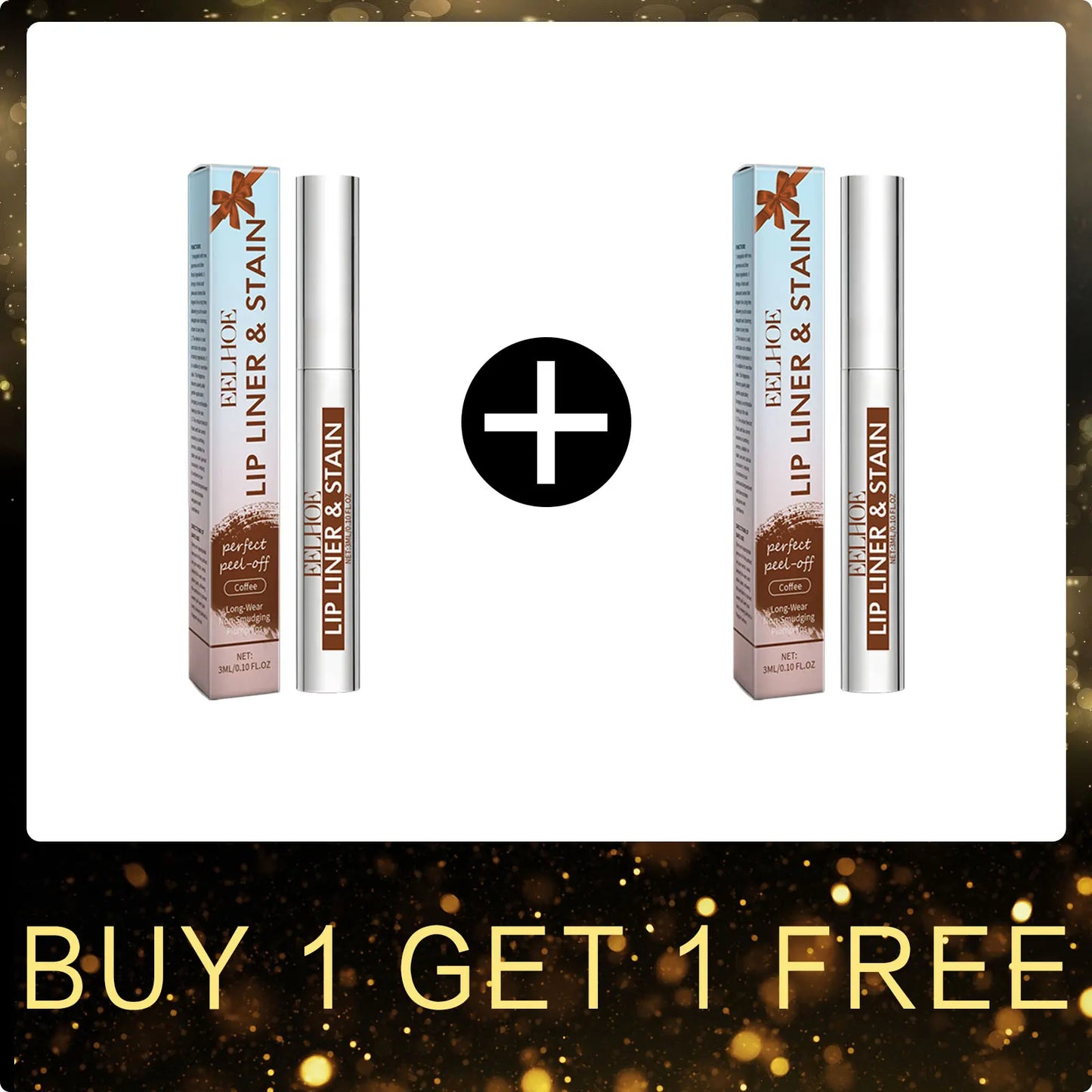 EELHOE Peel-Off Lip Liner | 3-Color Matte Waterproof Stain