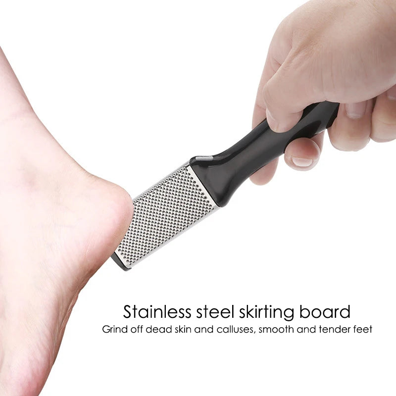 10-in-1 Stainless Steel Pedicure Set | Callus Remover Foot File
