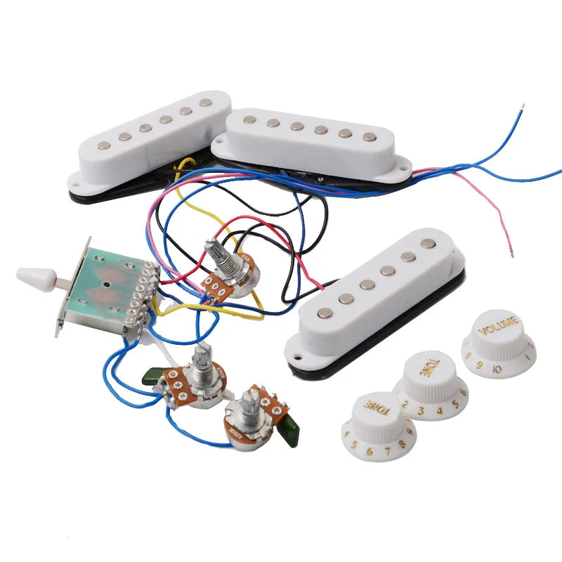 Electric Guitar Pickup Wiring Harness Prewired 5-way Switch 2T1V