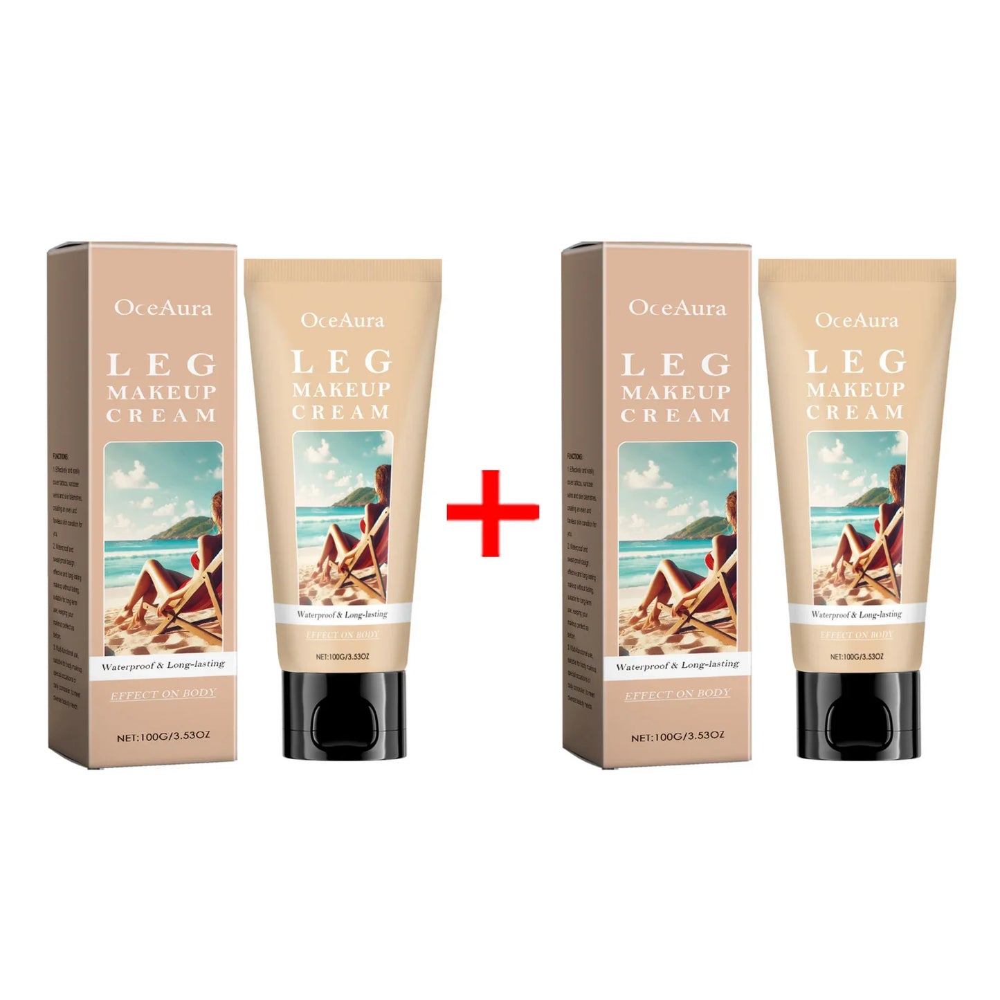 OceAura Leg Makeup Cream – Waterproof Body Concealer Foundation