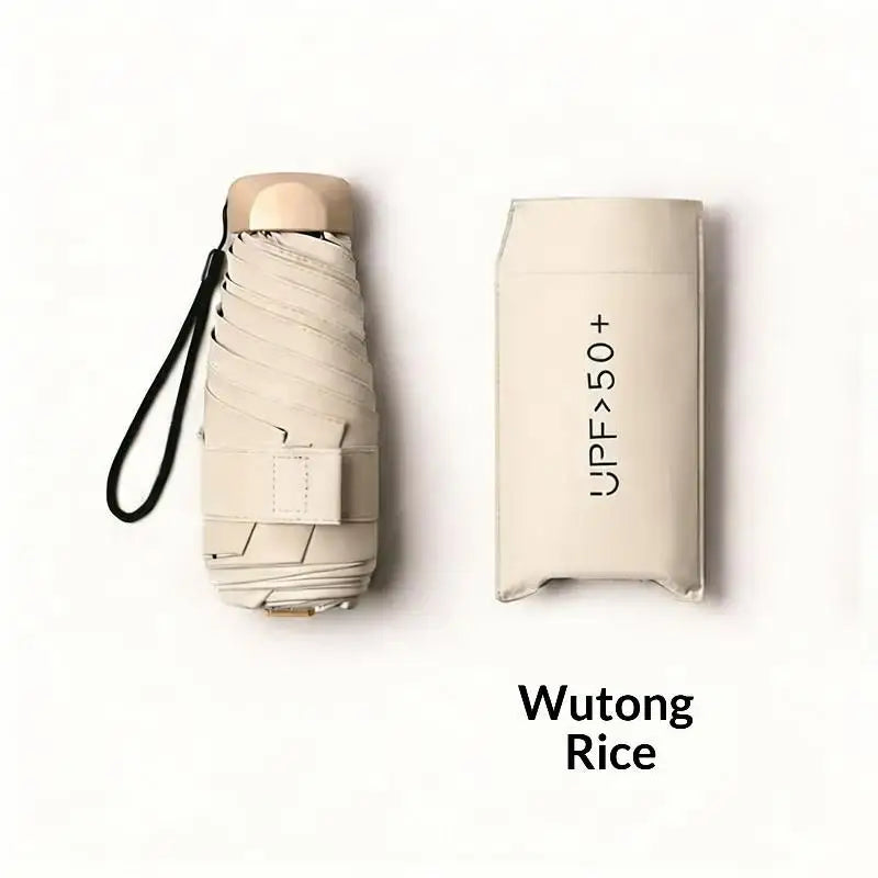 Mini Foldable Travel Umbrella – UPF 50+ UV Protection Pocket Size