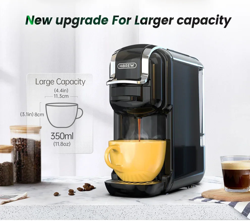 HiBREW Multiple Capsule Coffee Machine 5 in 1 | 20 Bar Coffee Machines Peaceful Pleasures Health and Wellness