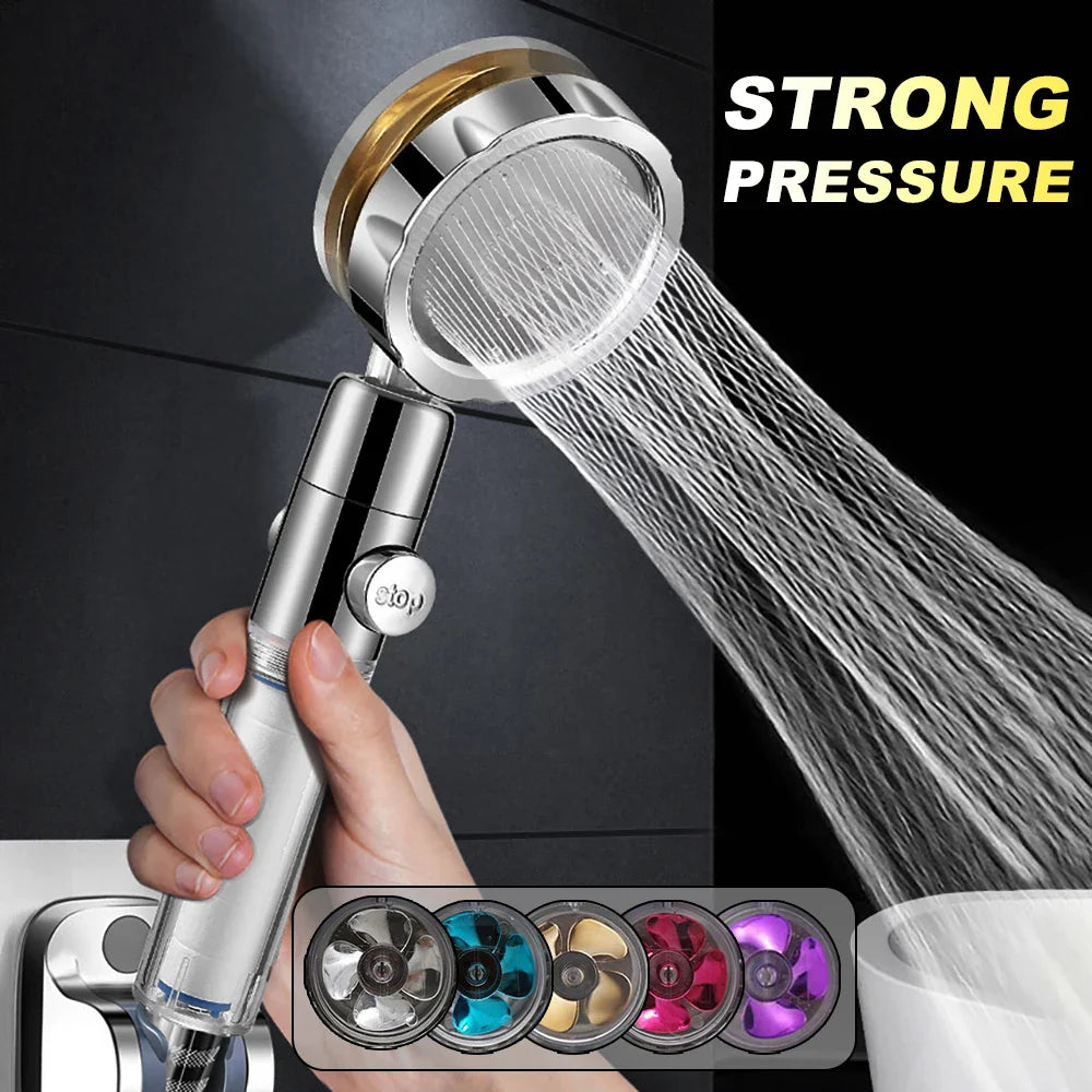 High-Pressure Handheld Showerhead | Filter & Water-Saving