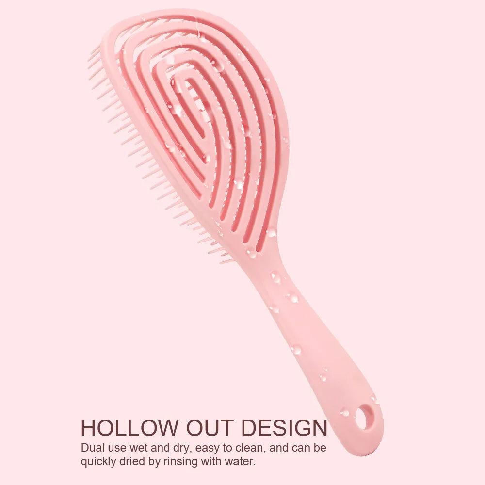 Anti-Static Hollow Rib Detangling Comb – Dry & Wet Hair