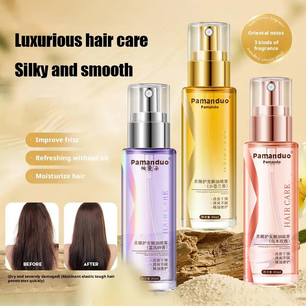 BIOAOUA Fragrance Hair Serum Spray – Nourishing & Smoothing 80ml