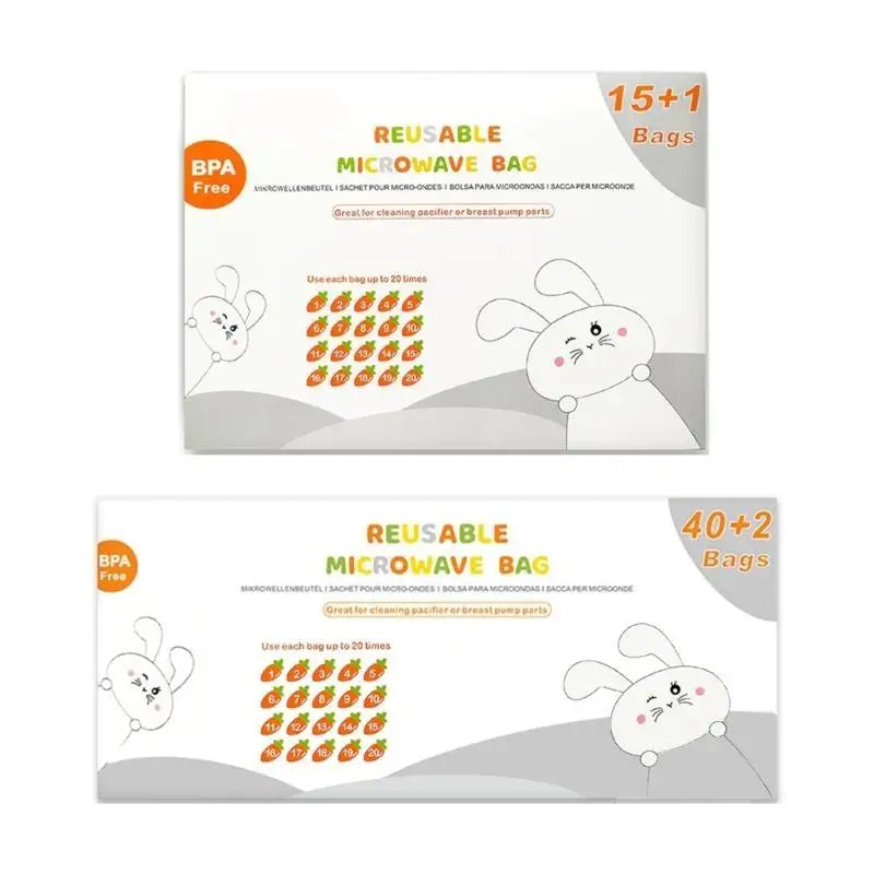 Microwave Sterilizer Bags for Baby Bottles & Breast Pumps