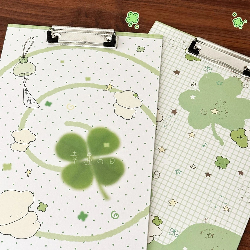 Creative Cartoon Multifunctional Four Leaf Clover A4 Folder Office