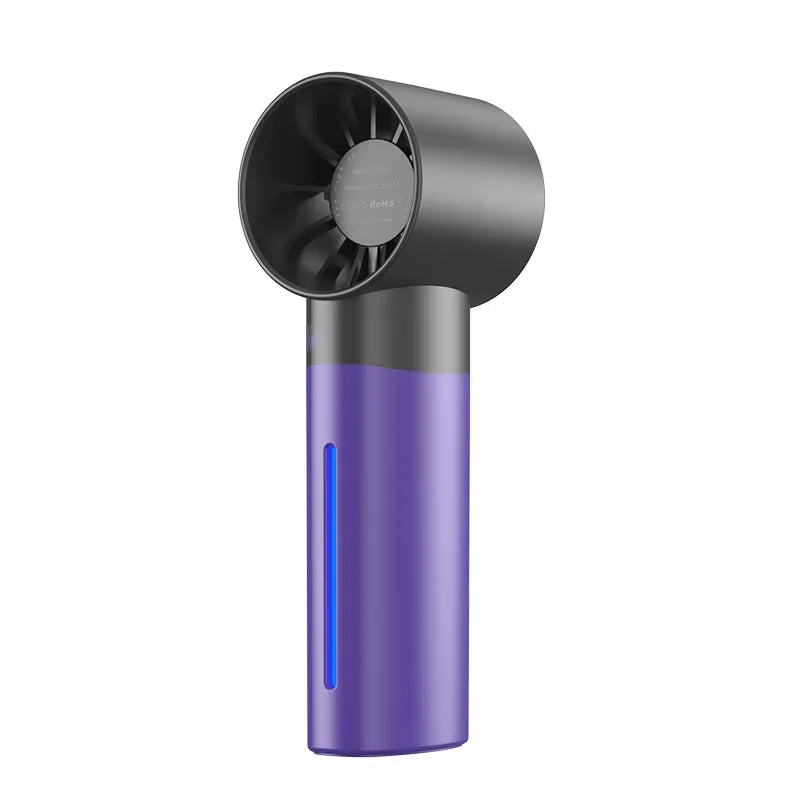 Summer Portable Humidifier Fan Mini 5 wind Speeds USB Rechargeable Handheld Spray Fan Water Spray Mist Fan Outdoor Mini Fan Peaceful Pleasures Health and Wellness Purple