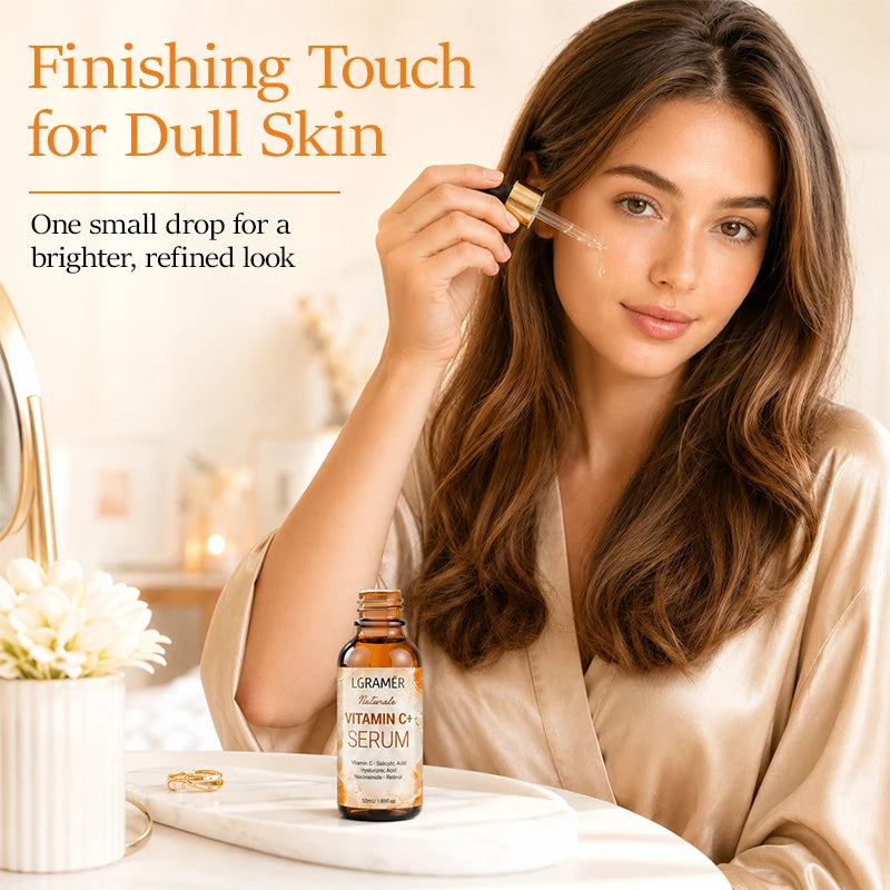 Vitamin C Retinol Facial Serum, Hyaluronic Acid Hydrating Essence, Brighten Dull Skin, Even Complexion, Anti Aging Firming Skin Peaceful Pleasures Health and Wellness