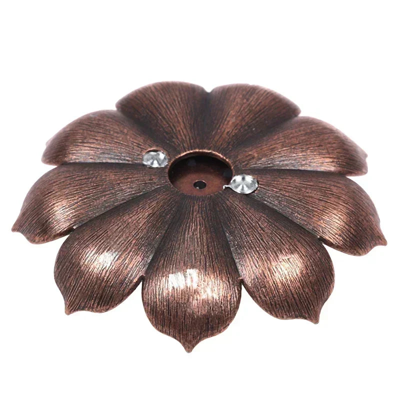 Lotus Alloy Incense Burner Stick Holder Plate | Buddhism Censer