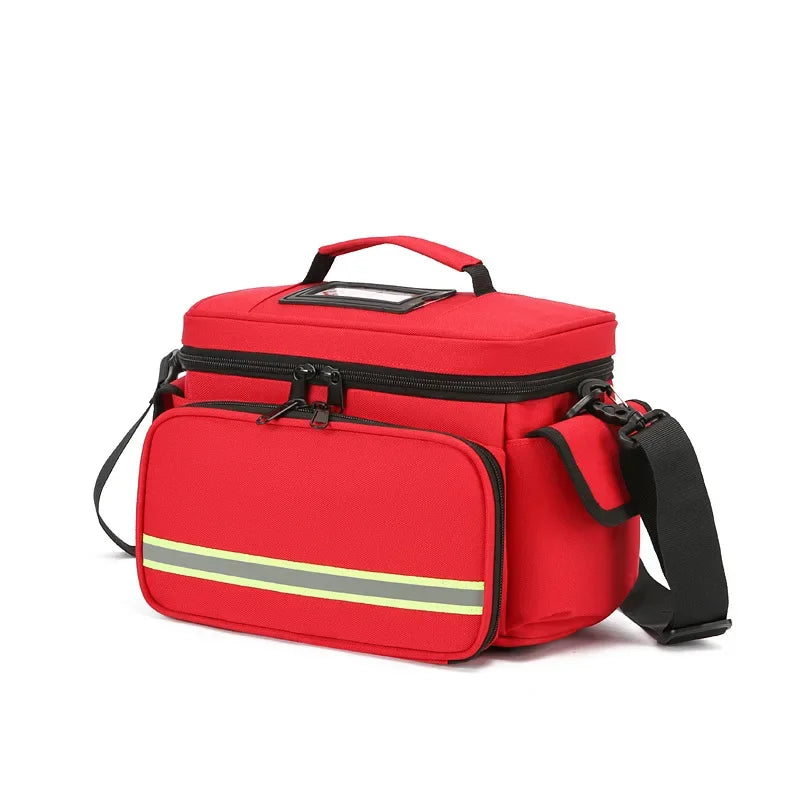 Double Layer Medical Bag Empty First Aid Bag Emergency Trauma Bag Empty, First Responder Organizer for Nurses,Home Health Care Peaceful Pleasures Health and Wellness Single Layer