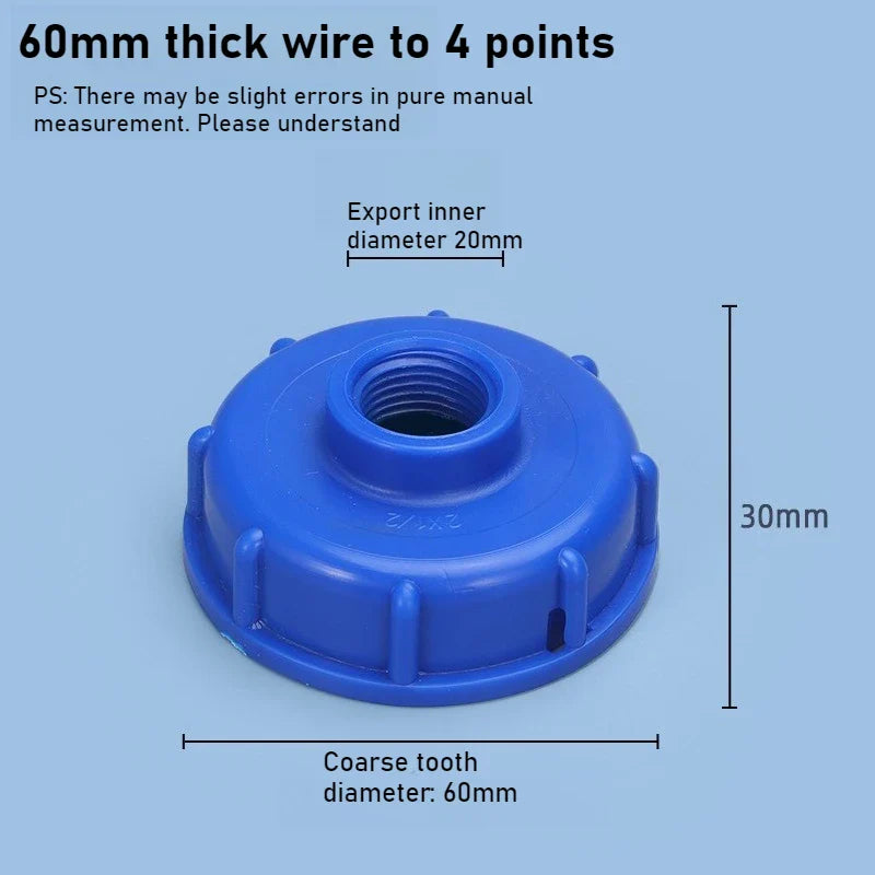 IBC Tote Tank Valve Adapter – 1/2" 3/4" 1" Threaded Joint