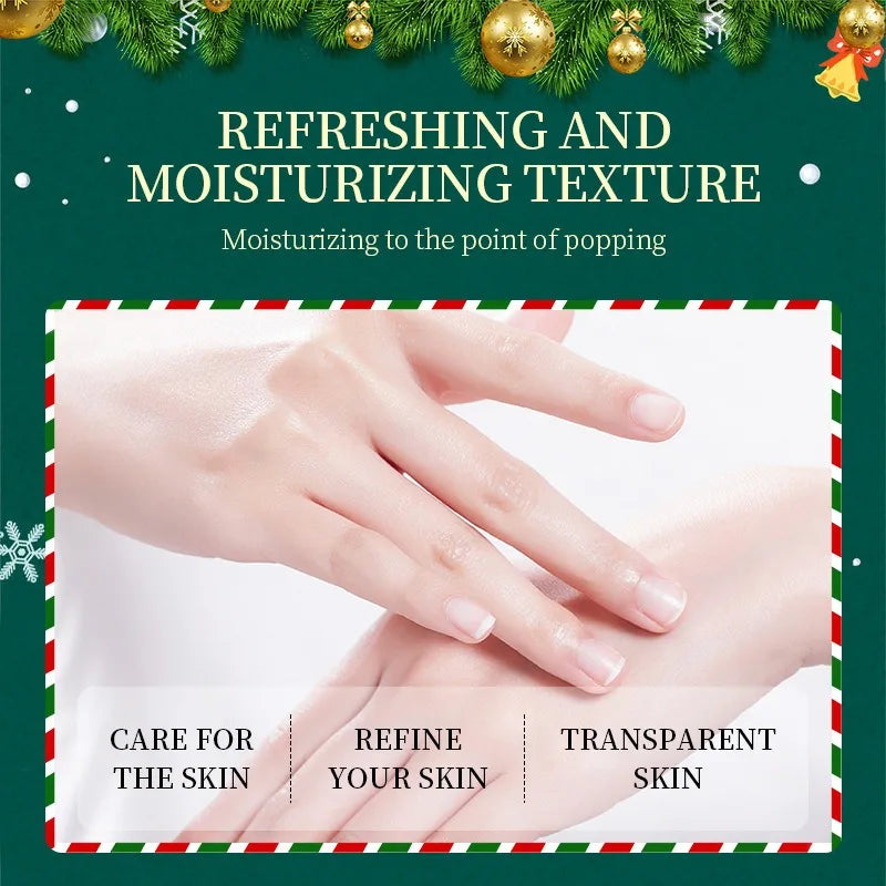 2PCS/Set Christmas Hand Cream Sets Moisturizing Refreshing Handcream Nourishing Beauty Hands Creams Skin Care Products Peaceful Pleasures Health and Wellness