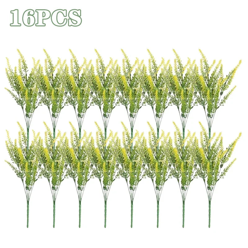 UV Resistant Lavender Artificial Flowers | Outdoor Garden Decor
