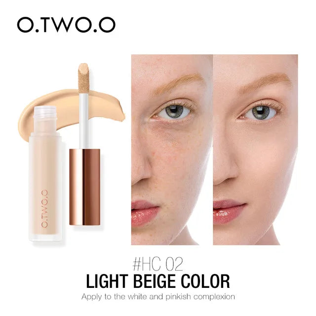 O.TWO.O Full Coverage Liquid Concealer – Waterproof & Brightening