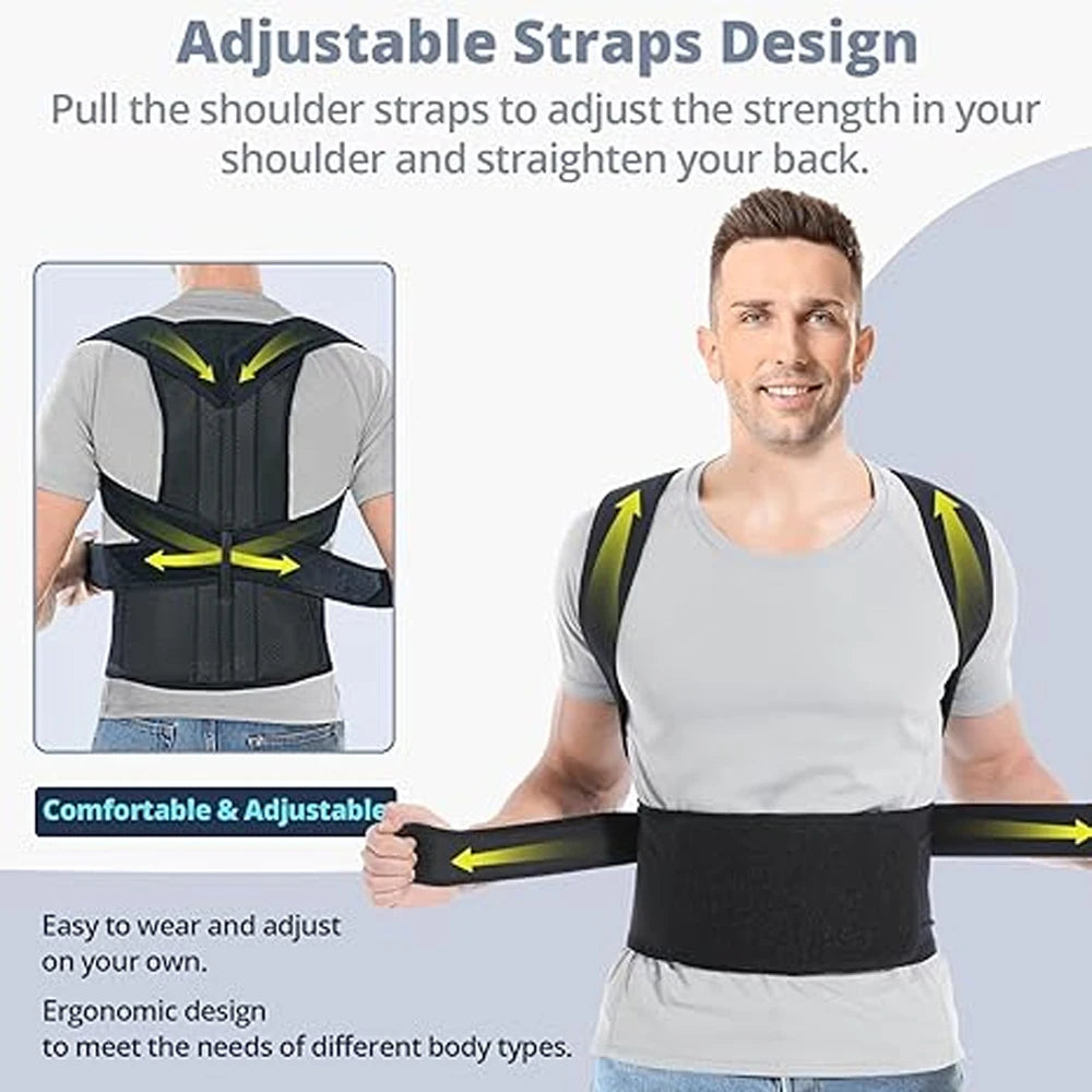 Adjustable Posture Corrector Brace – Back & Lumbar Support Posture Corrector Brace Peaceful Pleasures Health and Wellness