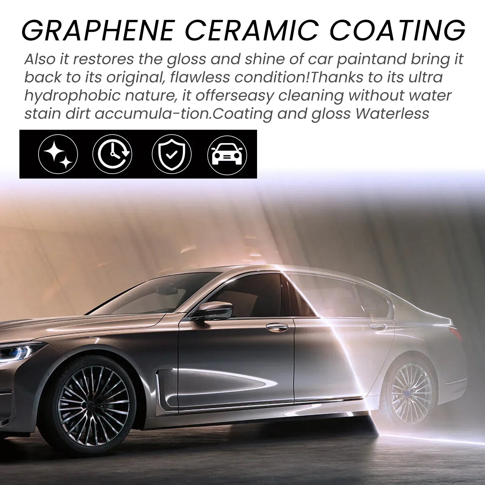 70ML Nano Ceramic Coating Graphene 9H Pro Hydrophobic Paint Protection Car High Temperature Resistance Scratch Resistance Peaceful Pleasures Health and Wellness