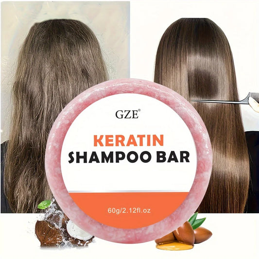 Keratin Shampoo Bar – Anti-Frizz for All Hair Types | 60g Keratin Shampoo Bar Peaceful Pleasures Health and Wellness