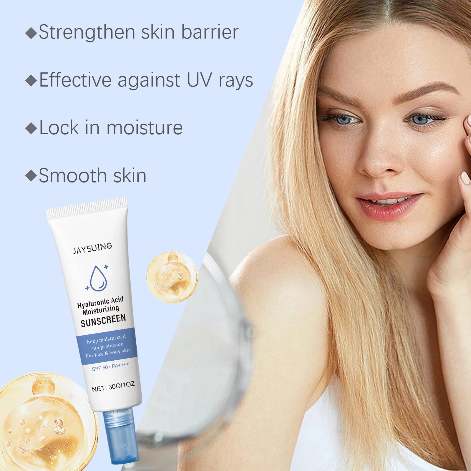 Efficient Moisturizing Sunscreen Lotion SPF50 Prevent Tanning Reduce Sunburn Anti UV Rays Waterproof Facial Nourishing Sunscreen Peaceful Pleasures Health and Wellness