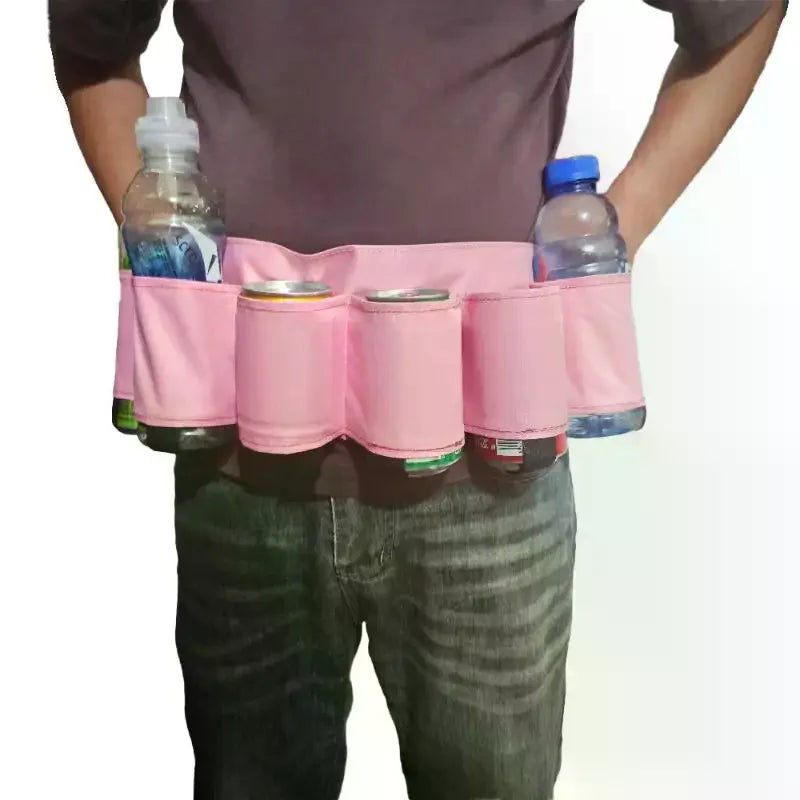 6-Can Beverage Waist Bag | Festival & Camping Fanny Pack