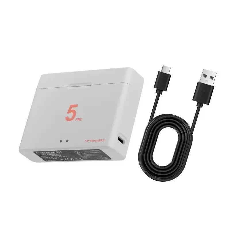DJI Osmo Action 6/5 Pro/4/3 Triple Battery Charger + TF Card Case