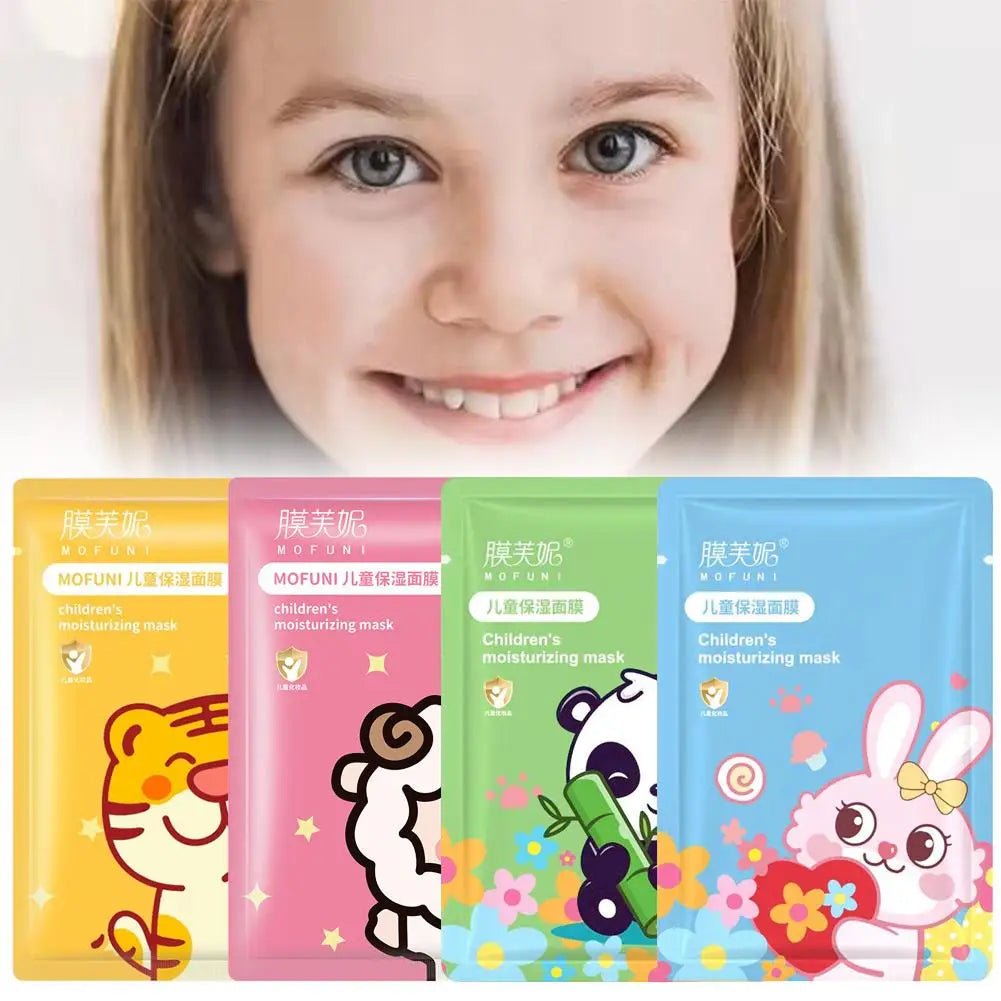 Animal Character Face Mask – Hydrating Hyaluronic Acid Sheet Mask for Kids & Teens Peaceful Pleasures Health and Wellness