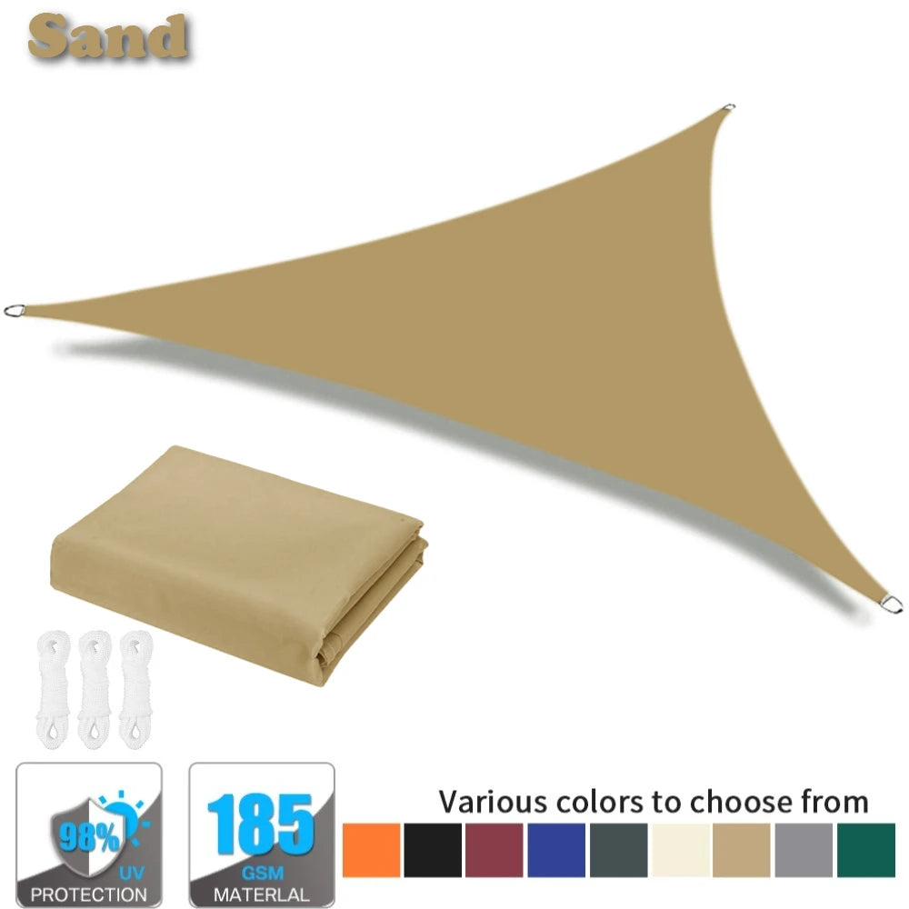 Triangle Sun Shade Sail 98% UV Block Waterproof Canopy Outdoor