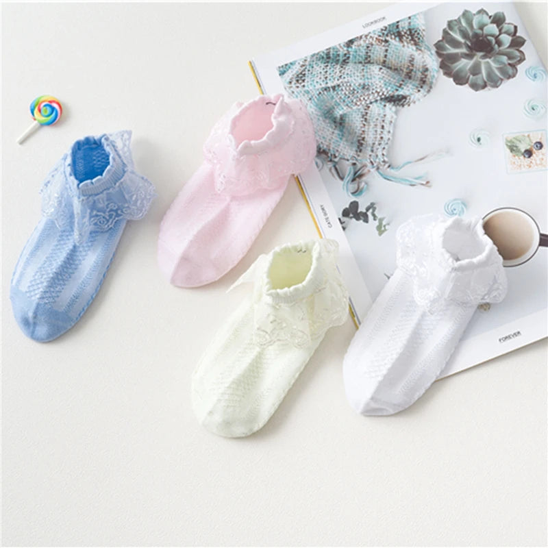 Japanese Style Sock High Quality Lovely Girls Lace Ruffle Frilly Ankle Children Princess Cotton Socks Peaceful Pleasures Health and Wellness