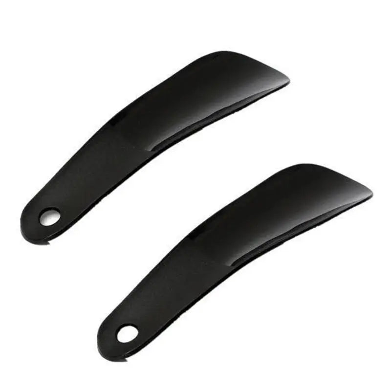 Plastic Shoehorn With Hanging Shoe Extractor Avoid Bending Over Easy To Put On Shoes Helper Suitable For All Kinds Of Shoes Peaceful Pleasures Health and Wellness black 4pcs