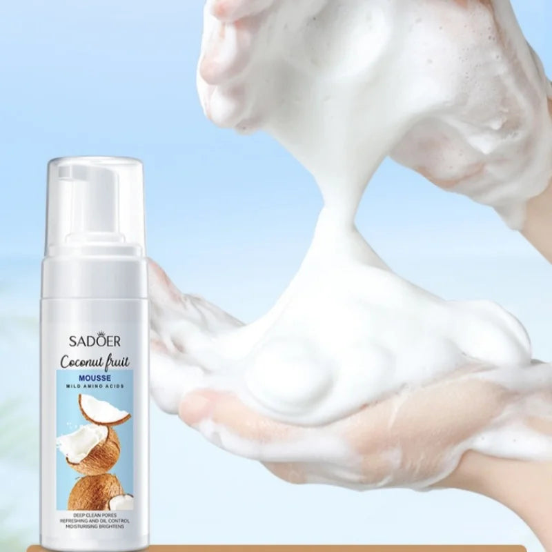 Coconut Amino Acid Cleansing Mousse – 150ml Gentle Facial Wash